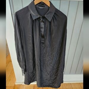 Otte Black Silk Blouse